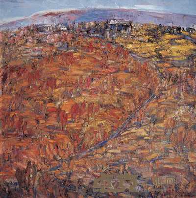 蒯连会 2004年作 风景三 130×130cm